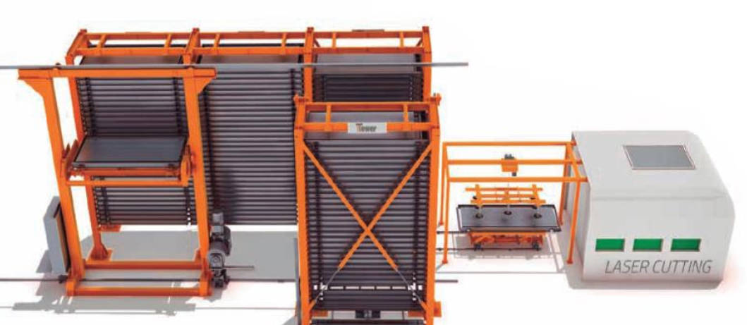 Automatizace vertik&aacute;ln&iacute;ho reg&aacute;lu pro plo&scaron;n&yacute; materi&aacute;l a obr&aacute;běc&iacute;ho centra